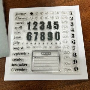 Close to my Heart - S1211 - Capture the Date - My Acrylix Stamp Set